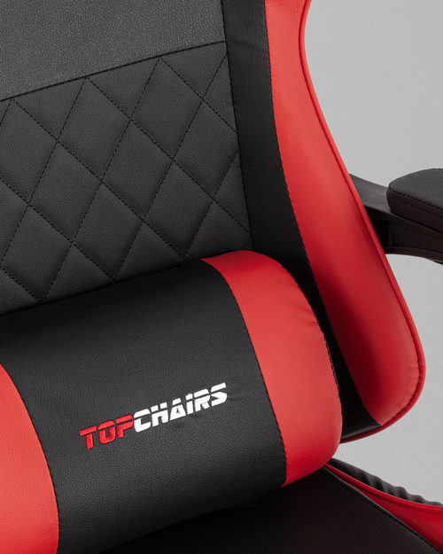 Кресло спортивное TopChairs MG-7043 черно-красный