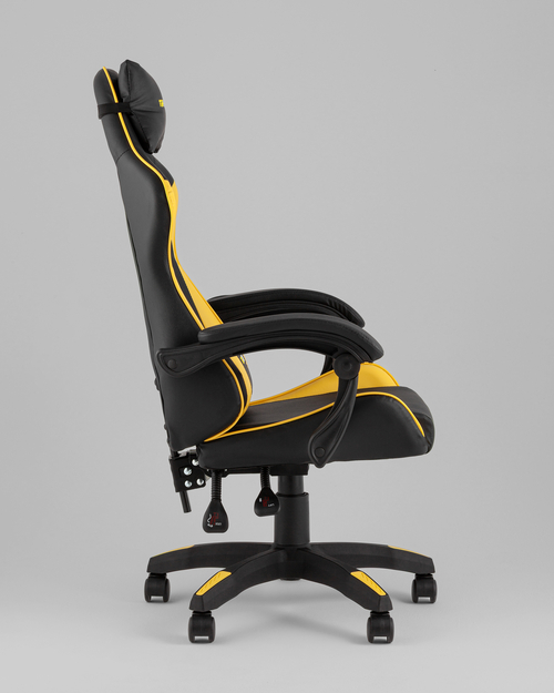 Кресло спортивное TopChairs MG-7043 черно-жёлтый