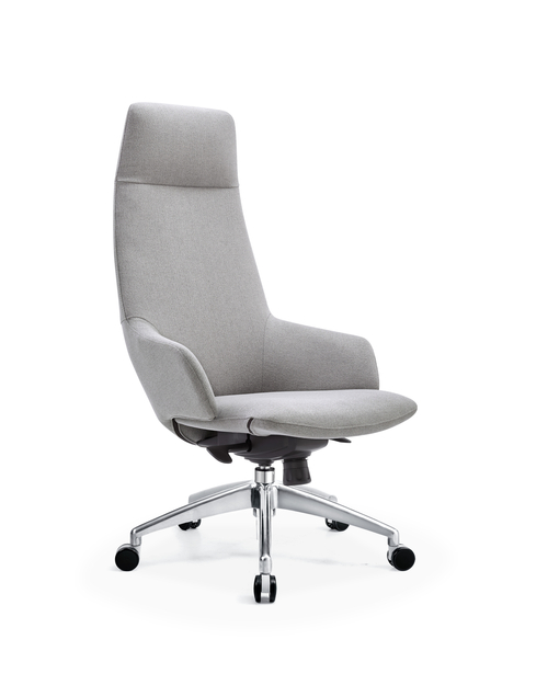 Кресло руководителя TopChairs Bow в ткани серый