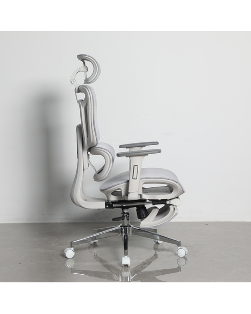 Кресло офисное TopChairs Nimbus белая сетка белый пластик