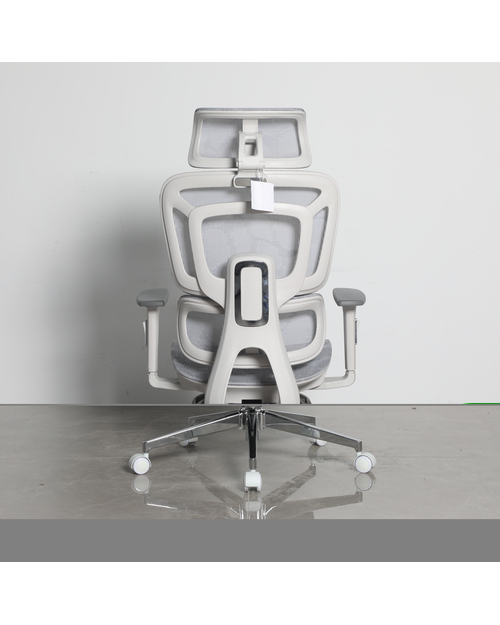 Кресло офисное TopChairs Nimbus белая сетка белый пластик