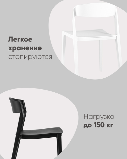 Стул Moris, пластик мокка 4 шт.