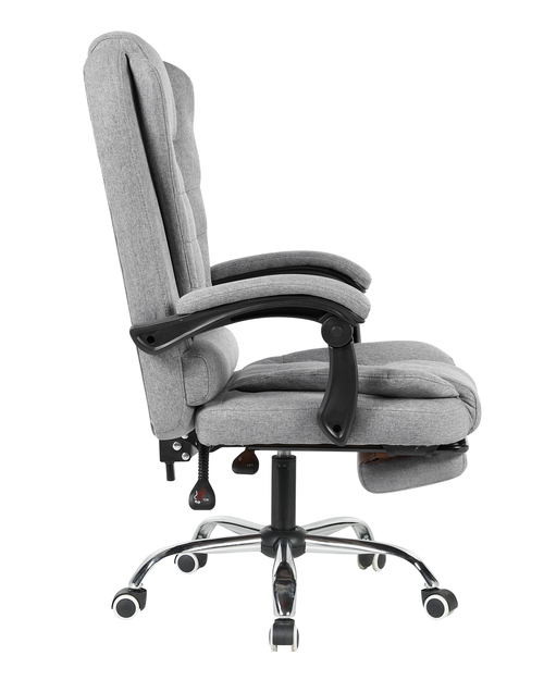 Кресло руководителя TopChairs President NEW серое в ткани