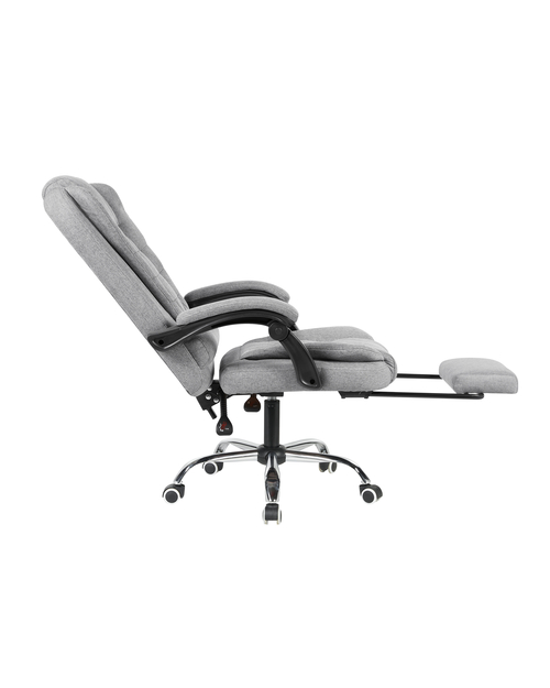 Кресло руководителя TopChairs President NEW серое в ткани