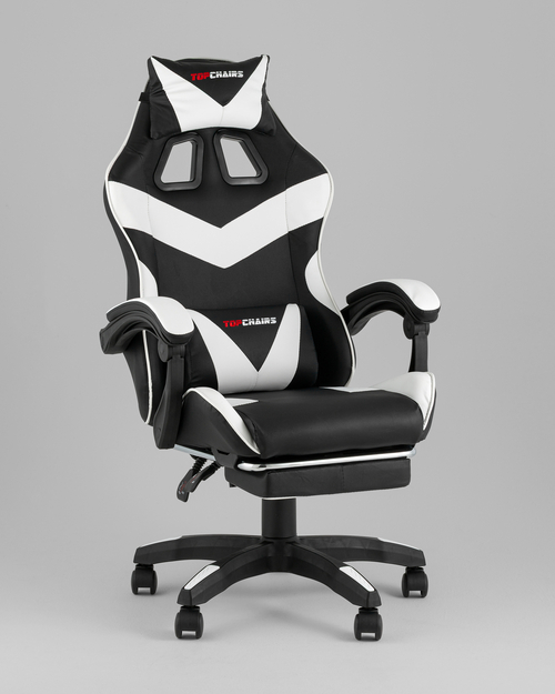 Кресло спортивное TopChairs MG-7019 черно-белый