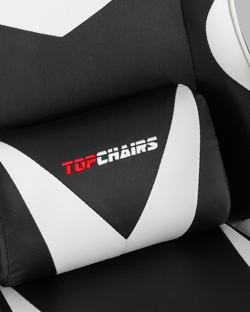 Кресло спортивное TopChairs MG-7019 черно-белый