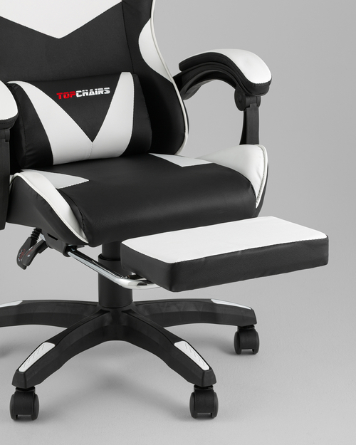 Кресло спортивное TopChairs MG-7019 черно-белый