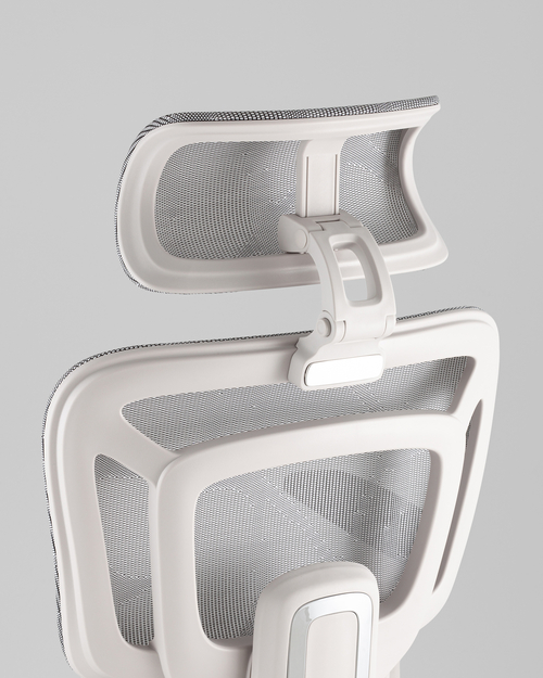 Кресло офисное TopChairs Nimbus белая сетка белый пластик