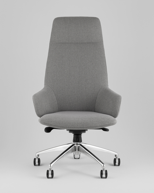 Кресло руководителя TopChairs Bow в ткани серый