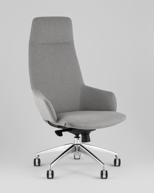 Кресло руководителя TopChairs Bow в ткани серый