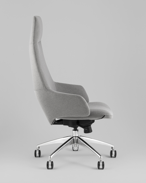 Кресло руководителя TopChairs Bow в ткани серый