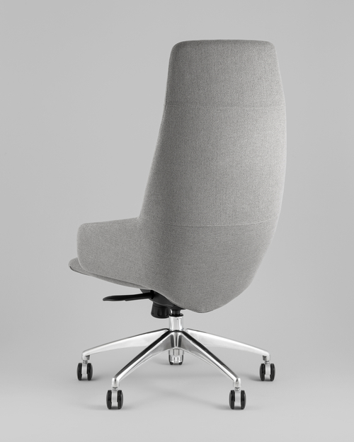 Кресло руководителя TopChairs Bow в ткани серый