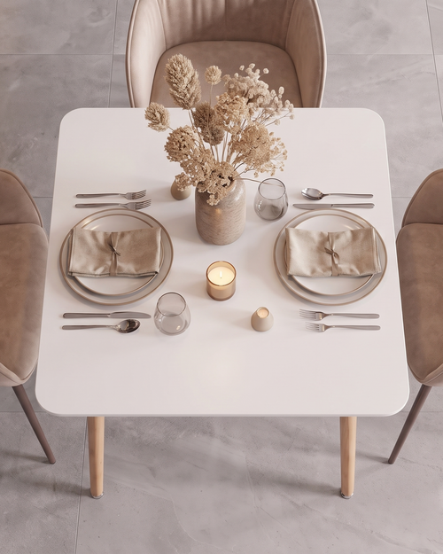 Стол Oslo Square 80х80 см белый