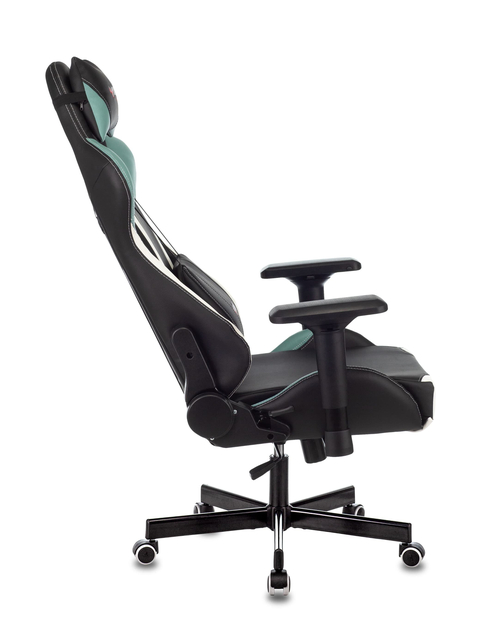 Кресло игровое Zombie VIKING TANK черный/серый/белый искусственная кожа с подголов. крестовина метал