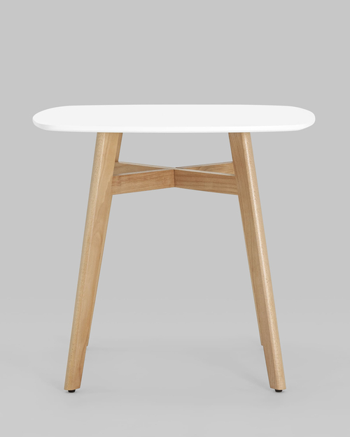 Обеденная группа стол Target 80*80, 4 стула Бон экокожа красный