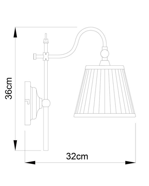 Бра Arte Lamp A1509AP-1PB Seville
