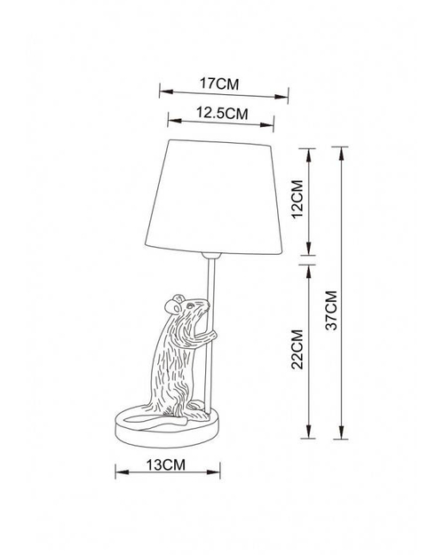 Декоративная настольная лампа Arte Lamp A4420LT-1WH Gustav