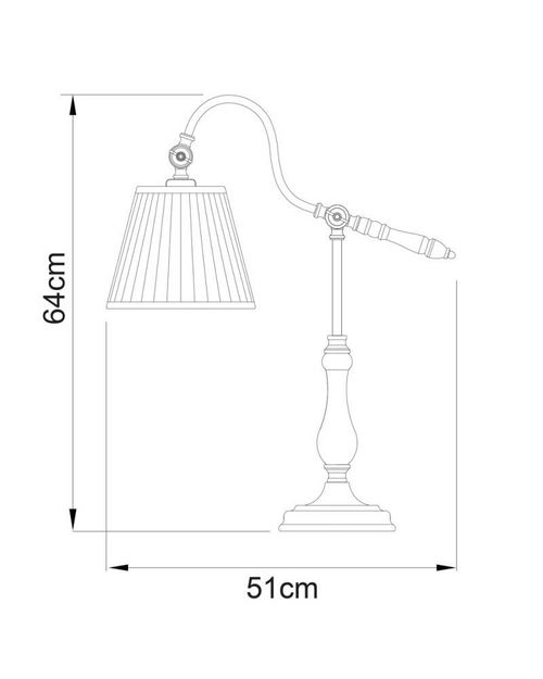 Настольная лампа Arte Lamp A1509LT-1PB Seville